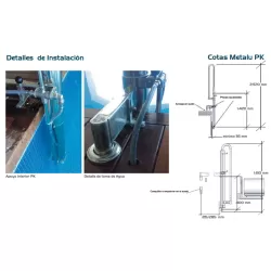 Elevador hidráulico para piscina PK 150 kgs
