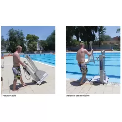 Elevador a batería para piscina Modelo 600 de 120 kgs