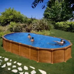 Piscina elevada Gre serie Amazonia 730x375cm