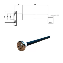 Sistema montaje pulsador piezoelectrico