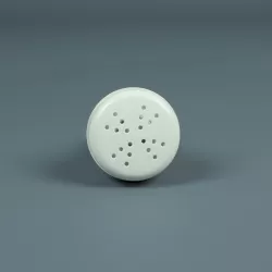 Boquilla soplante roscada en ABS blanco