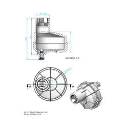 Nicho Mini de Acople Rápido piscina hormigón