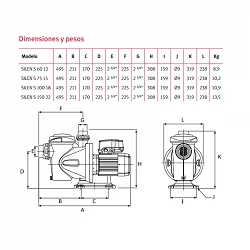 Bomba piscina Espa Silen S 60 12M