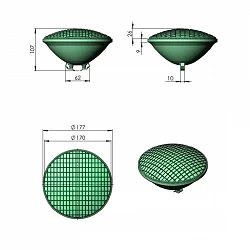 Lámpara PAR56 foco piscina 