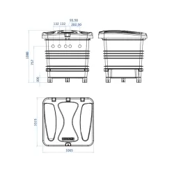 Caseta enterrada Ramses Aster 550 Sena 1 cv