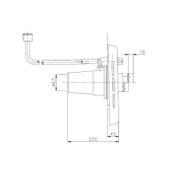 Boquilla nado contracorriente rectangular para AI