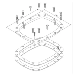 Complemento montaje equipo natación contracorriente en piscina liner