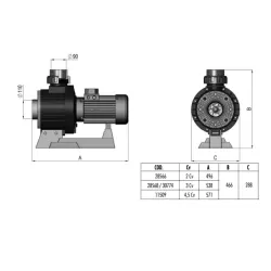 Bomba nadador contracorriente Astralpool 4,5 CV trifásica