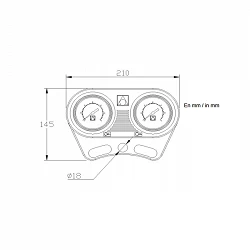 Conjunto panel manometros 3 kg/cm2