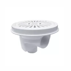 Sumidero circular D. 200 con rejilla plana