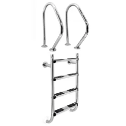 Escalera 2 componentes AISI-316 2 peldaños antideslizantes