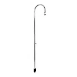 Ducha piscina modelo bastón con 1 rociador y 1 grifo lavapiés AISI 316