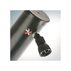Ducha solar para piscina y jardín 25 l. GRE curvada