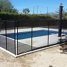 Módulo de 4 m de valla piscina Alvifence 16 mm negro