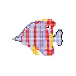 Dibujo gresite HT-K Pez azul