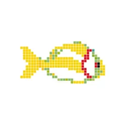 Dibujo gresite HT-K Pez amarillo