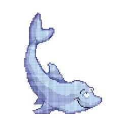 Dibujo gresite HT-K Delfín playero