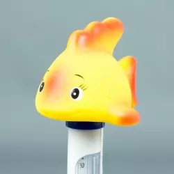 Termómetro flotante pez amarillo