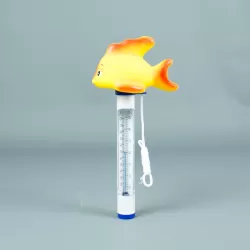 Termómetro flotante pez amarillo