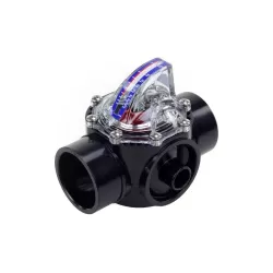 Caudalímetro FlowVis Dn80 (90 mm encolar) con válvula antirretorno