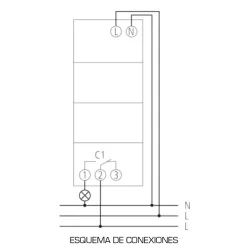 Interruptor digital con programación semanal (1 canal)