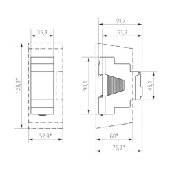Interruptor digital con programación semanal (2 canales)