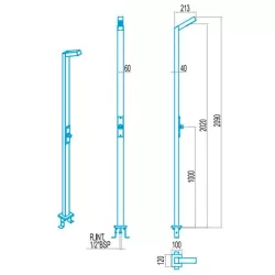 Ducha piscina AstralPool temporizada 1 rociador