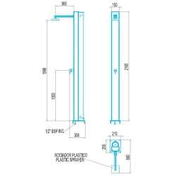Ducha solar Niágara