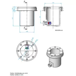 Nicho para foco piscina Mini