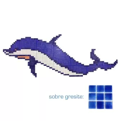 Dibujo gresite Delfín Nº1 5080