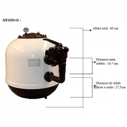 Filtro depuradora para piscina Alaska 600