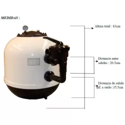 Filtro depuradora para piscina Alaska 780