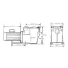 Bomba piscina Hayward Super Pump 3/4 CV monofásica 11 m3/h