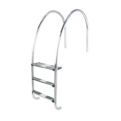 Escalera Astralpool para piscina con rebosadero de 4 peldaños