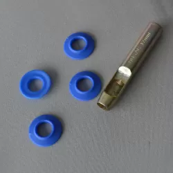 Kit 10 ojales de desagüe + perforador