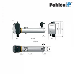 Calentador eléctrico para piscina spa Pahlen 12 Kw Titanio