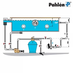Calentador eléctrico para piscina spa Pahlen 12 Kw Titanio