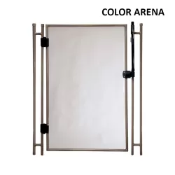 Puerta para valla piscina Alvifence 16 mm negra