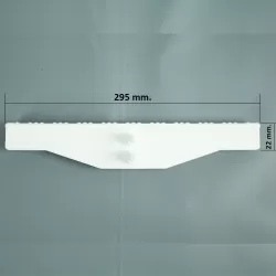 Rejilla rebosadero piscina Coral para curvas 22/295 mm