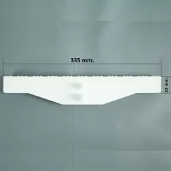 Rejilla rebosadero piscina Coral para curvas 22/335 mm