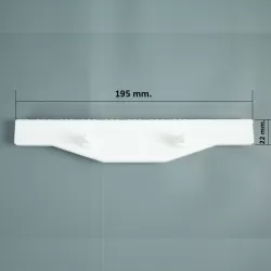 Rejilla rebosadero piscina Coral para rectas 22/195 mm