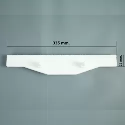 Rejilla rebosadero piscina Coral para rectas 22/335 mm