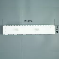 Rejilla rebosadero piscina Coral para rectas 35/195 mm