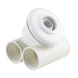 Jet 1 1/4" ABS blanco minispas