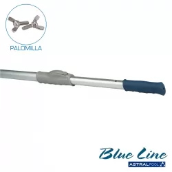 Mango aluminio 2,4+2,4 m Blue Line fijación palomilla