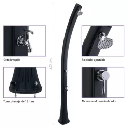 Ducha solar Formidra Happy 25 litros Verde