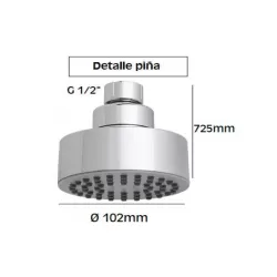 Ducha piscina con 1 rociador y 1 grifo lavapi