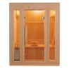 Sauna tradicional de vapor Zen de 3 plazas
