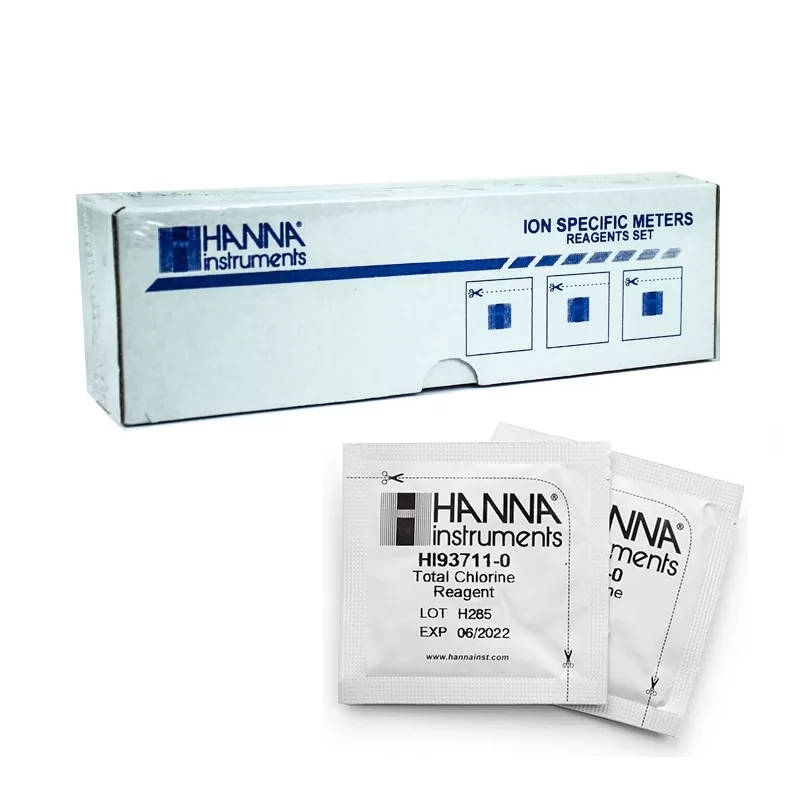 Reactivo en polvo para cloro total 300 test