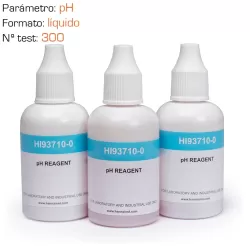 Reactivo líquido pH 300 test